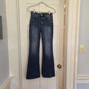 Anthropologie Dark Blue Flare Jeans